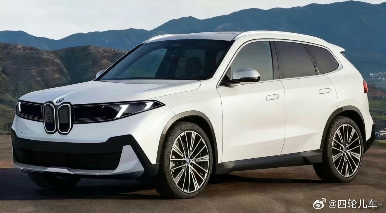 汽车[超话]  宝马iX1渲染图，新世代宝马的第二款车，延续了新世代的设计，尾灯