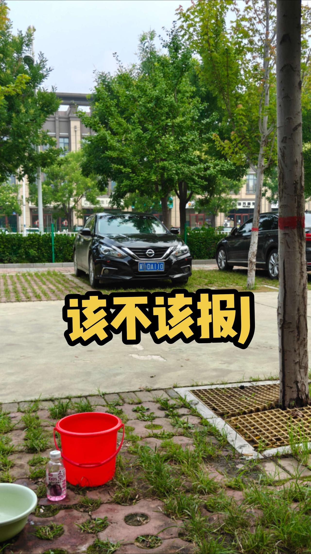 我停车的地方我停车的地方看到一副这个牌照，大家说我该不该报警呢？ 抚宁 车牌照 