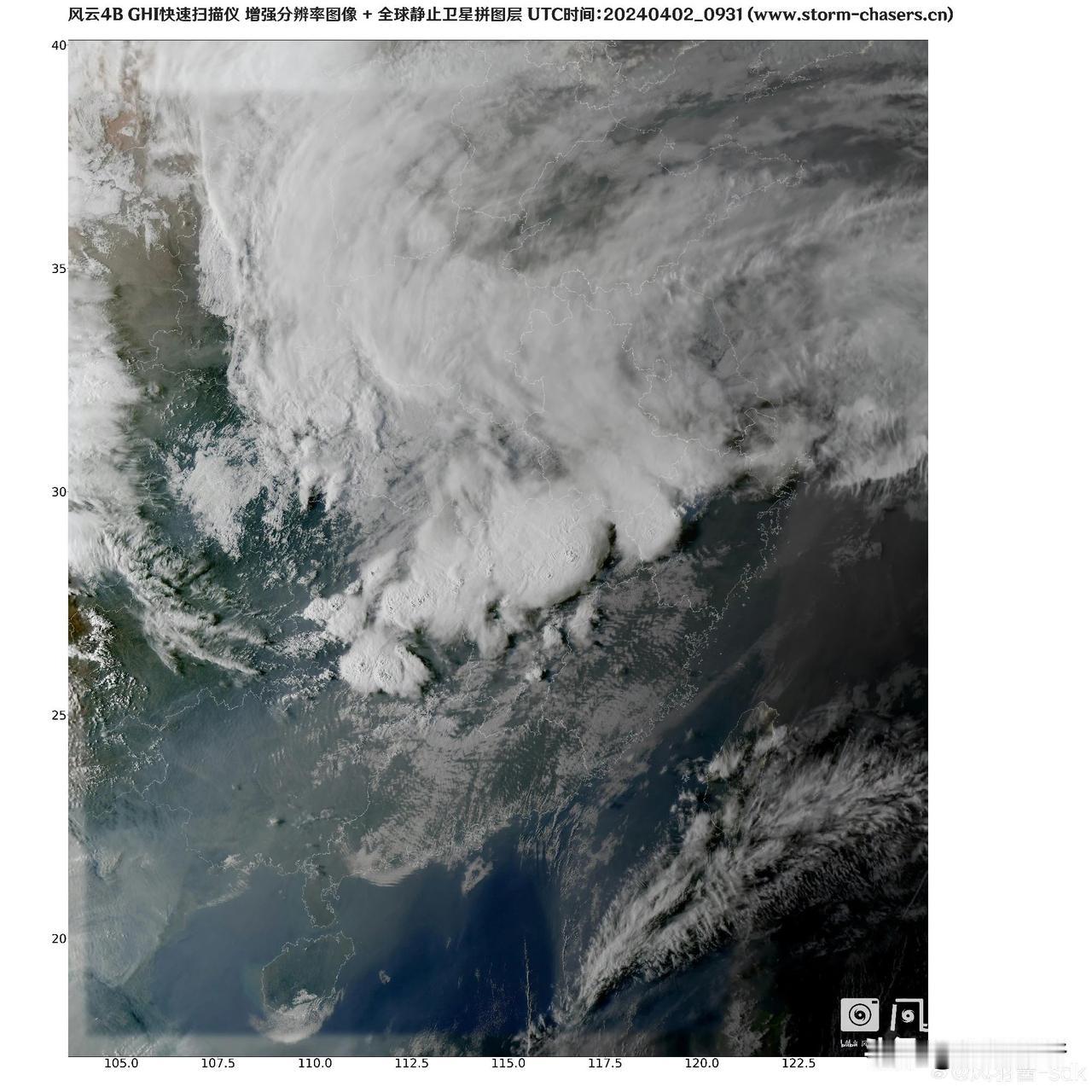 南昌的狂风破坏力为何如此巨大，看卫星云图就知道了。
目前，中央气象台已发布近10