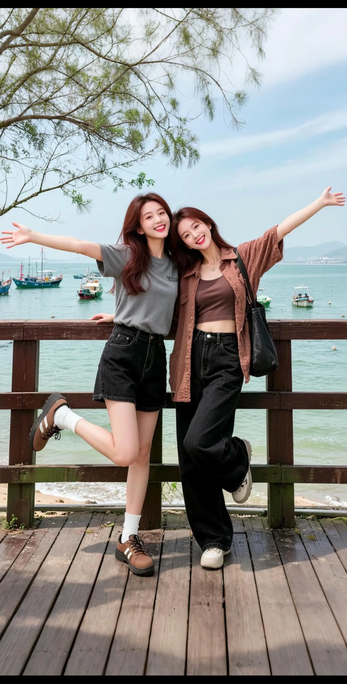 AI海滨闺蜜照 随变ai随便玩