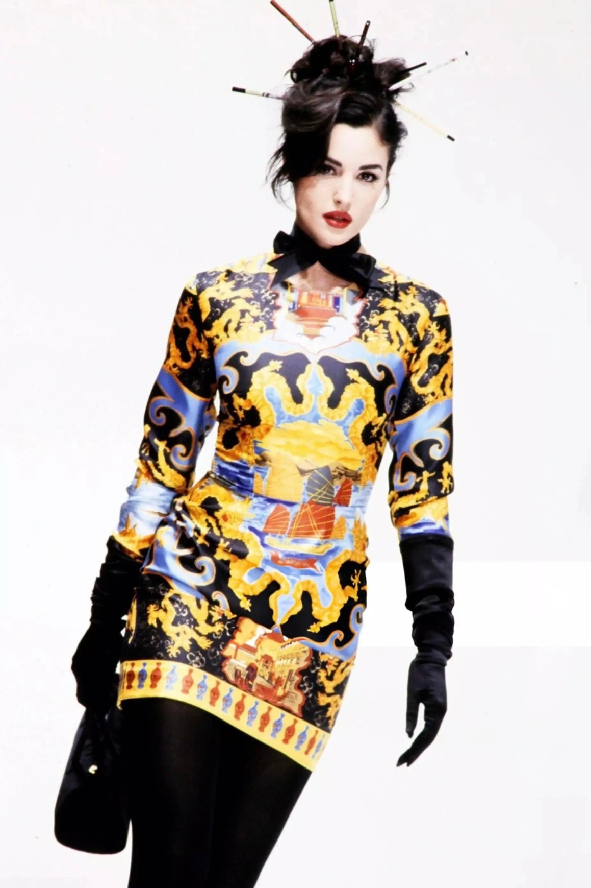 1992年，Dolce & Gabbana秀场上的莫妮卡·贝鲁奇。