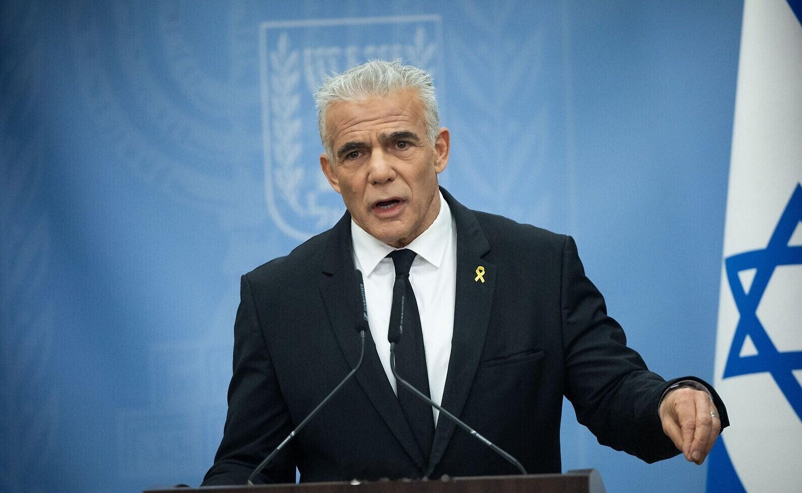 以色列反对派领袖雅伊尔·拉皮德：“以色列必须先发制人轰炸伊朗的油井，即便此举可能