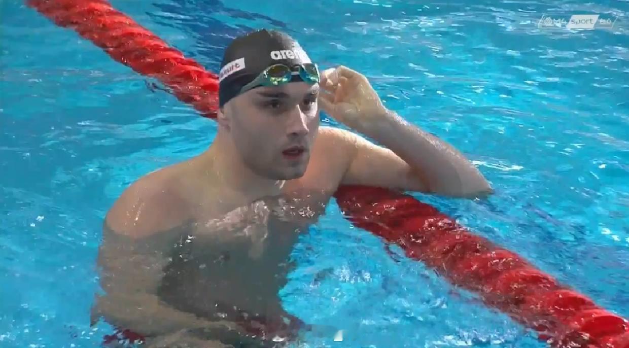 匈牙利游泳锦标赛 男100自决赛大米 48.36 Nemeth 48.44复出首