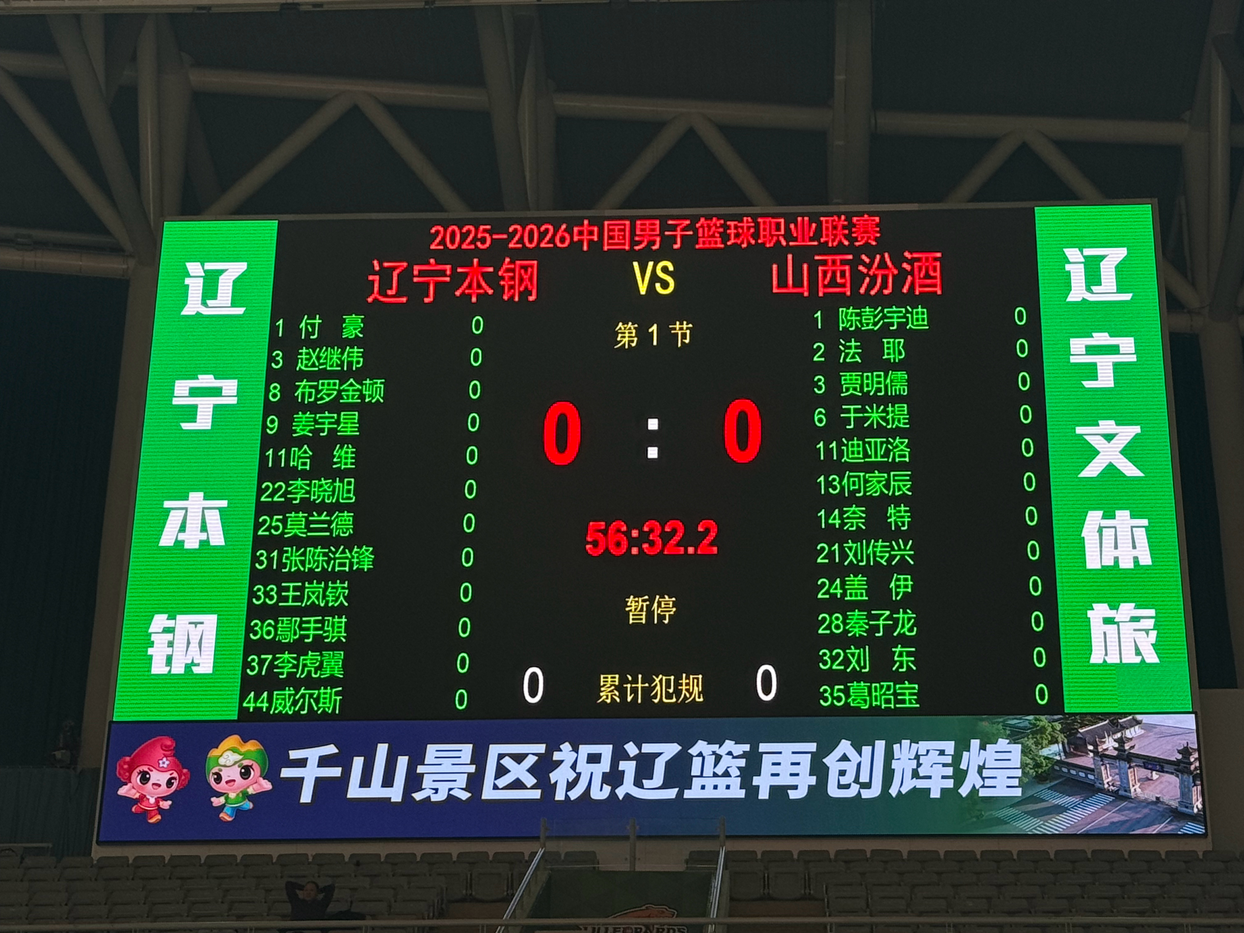 辽宁男篮vs山西男篮本场比赛大名单，双方都是四外援，哈维、布罗金顿主场首秀，山西
