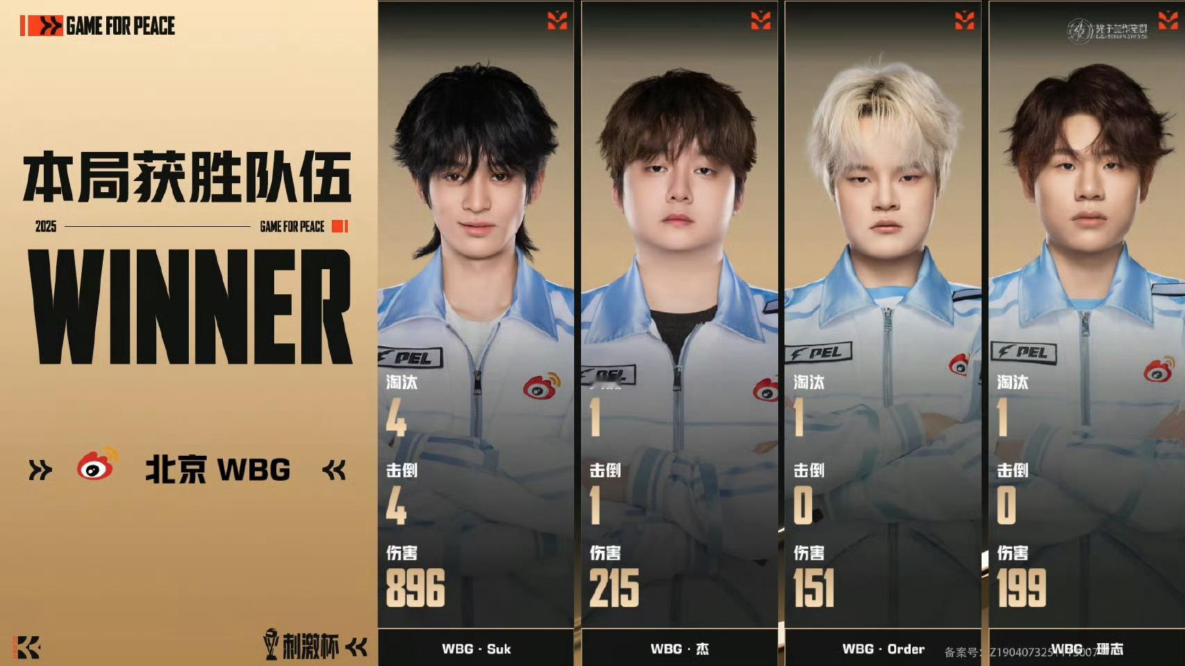 【2025和平精英刺激杯】抢位赛（线上赛）Day2 第一场 WBG刺激杯满编吃鸡