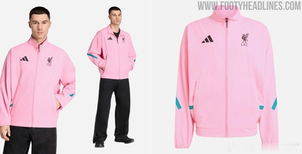利物浦2025年推出粉红色外套，好像真没见过利物浦粉红色的外套 
