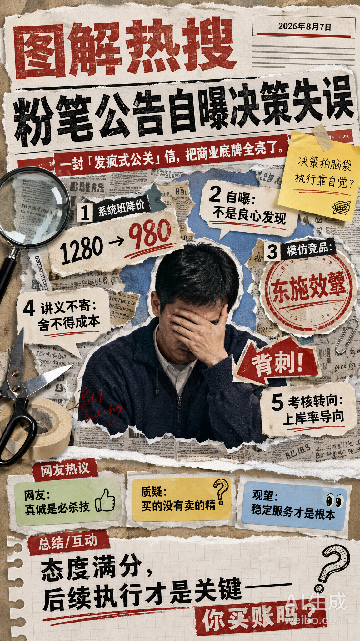 粉笔公告自曝决策失误粉笔这封公开信写得确实挺疯的，从降价并非让利到盲目模仿弄巧成