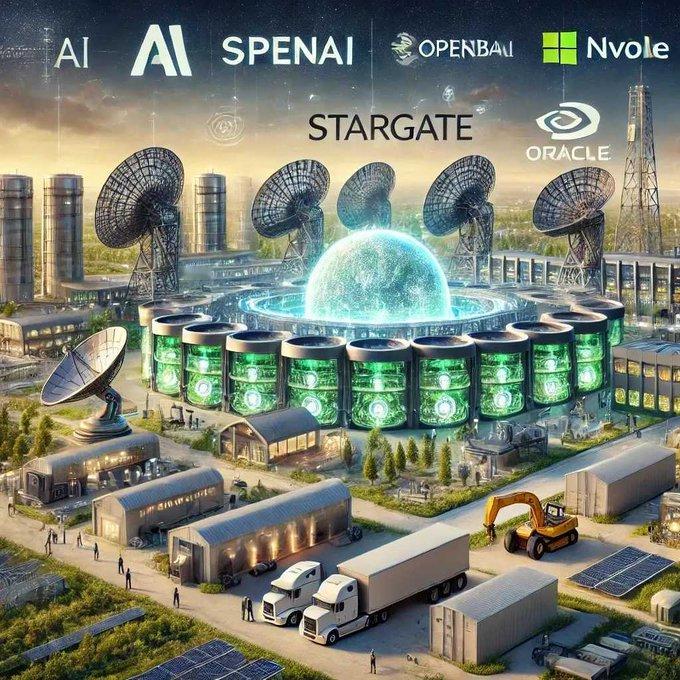 OpenAI的星际之门。未来四年至少投资5000亿美元，在美国建设全新的人工智能