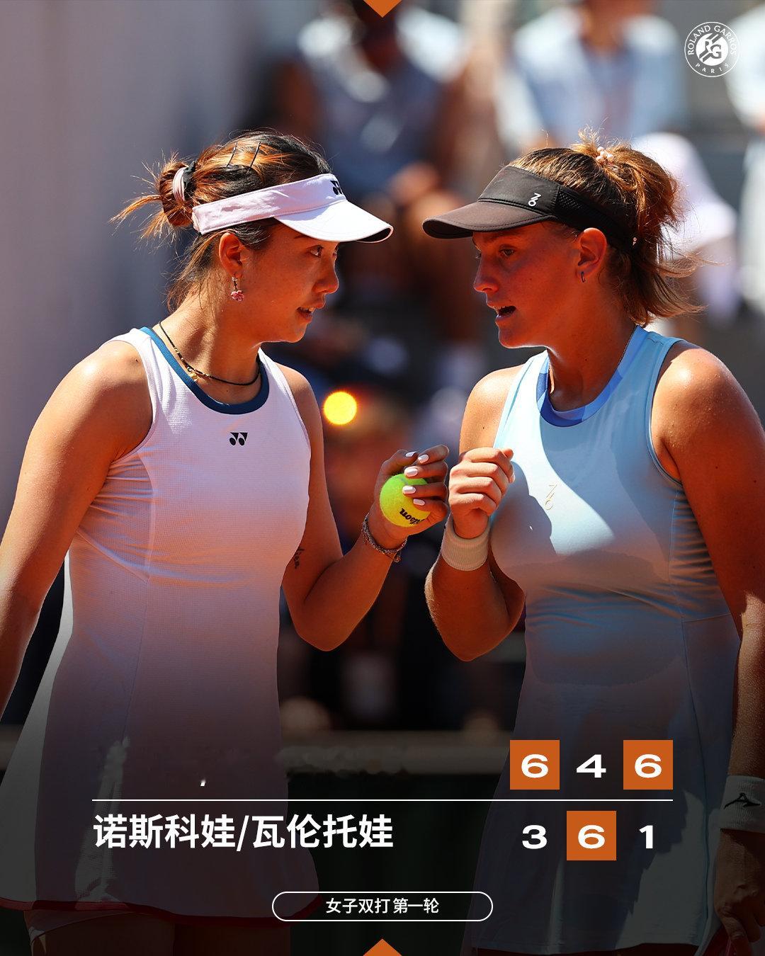 携手奋战 🤝 汤千慧/普里丹金娜组合闯过首关法网2026 女双首轮，🇨🇳 
