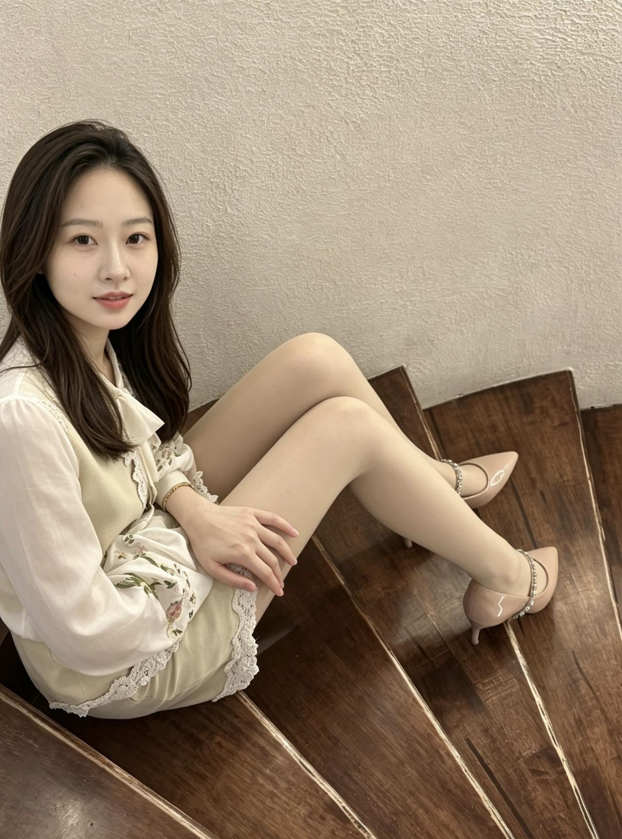 木质楼梯的纹路里，藏着晚风揉碎的温柔，连呼吸都跟着放缓下来。不必追赶谁的节奏，也