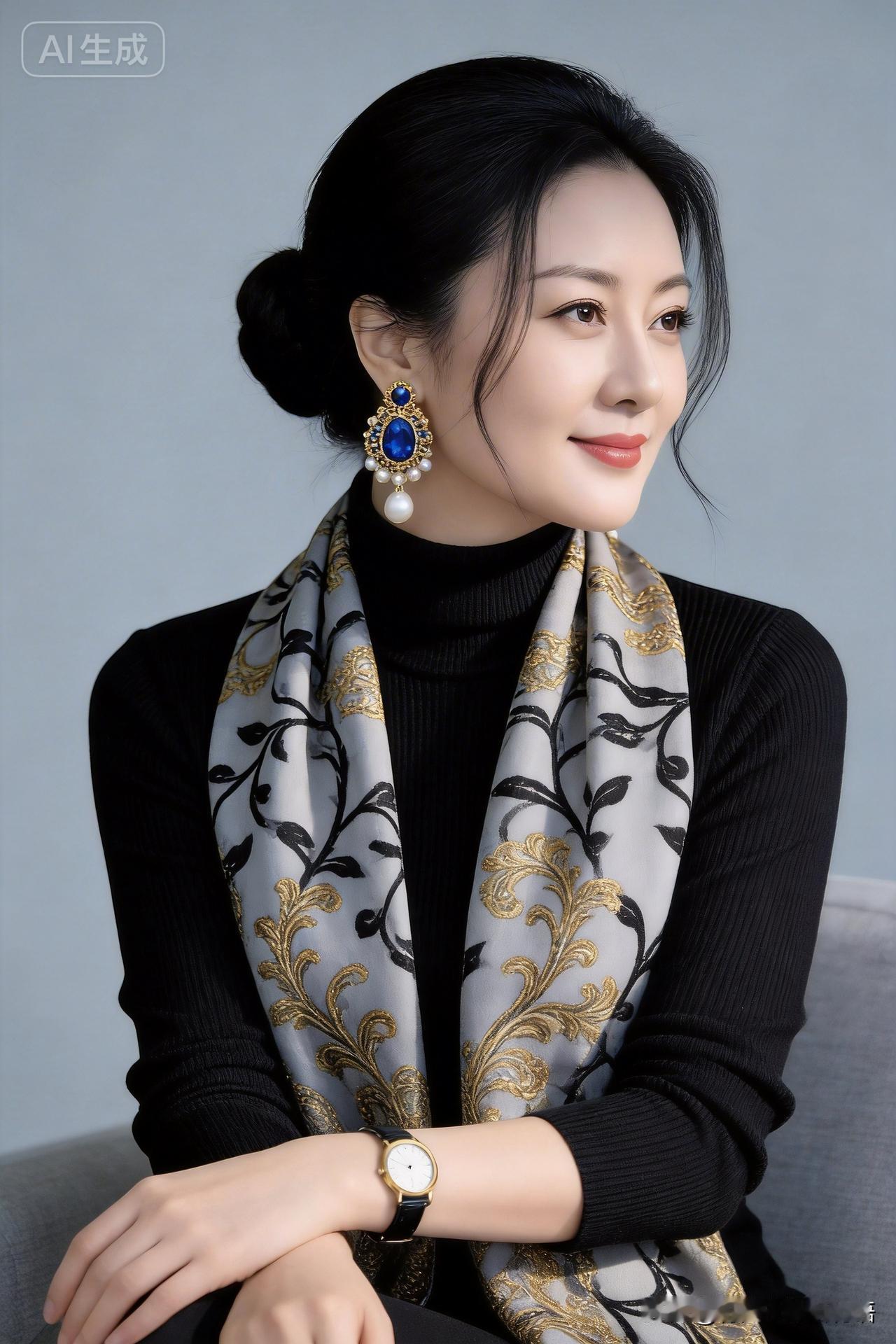 真正成熟端庄的女性，往往在岁月沉淀中形成了独特的生命美学。她们的优雅不是刻意雕琢