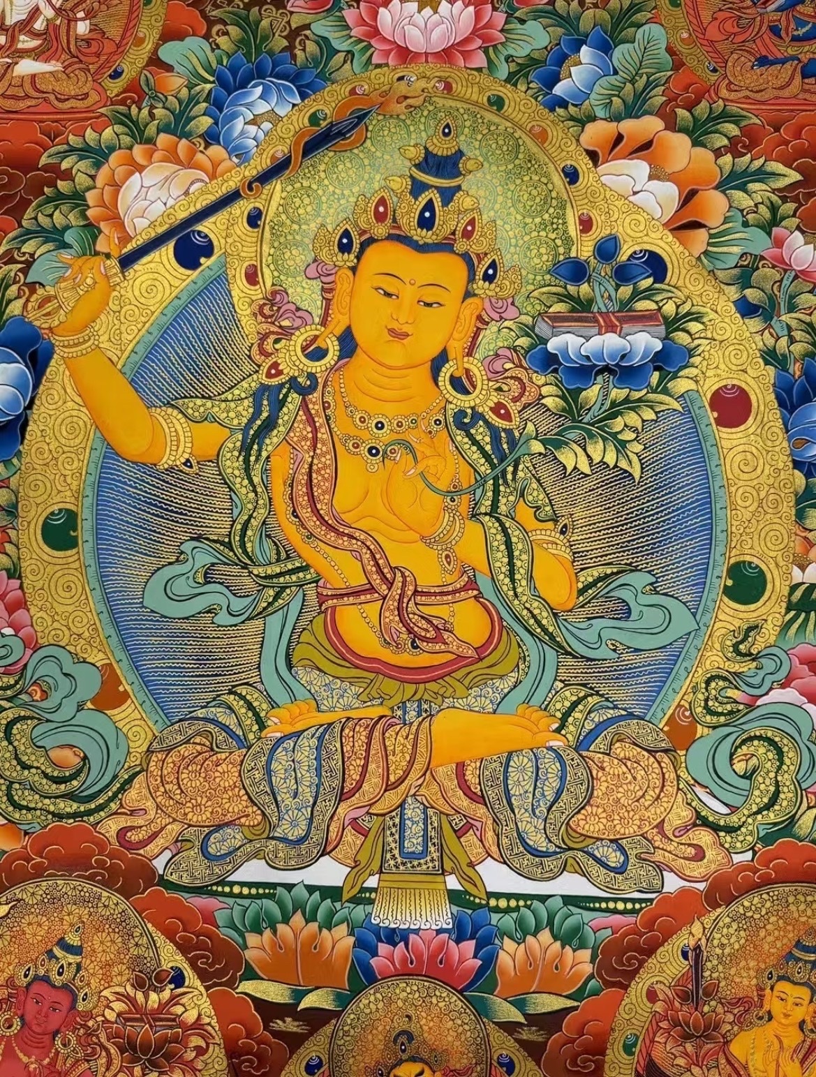 文殊菩萨，心中纯净， 则显神圣！ 