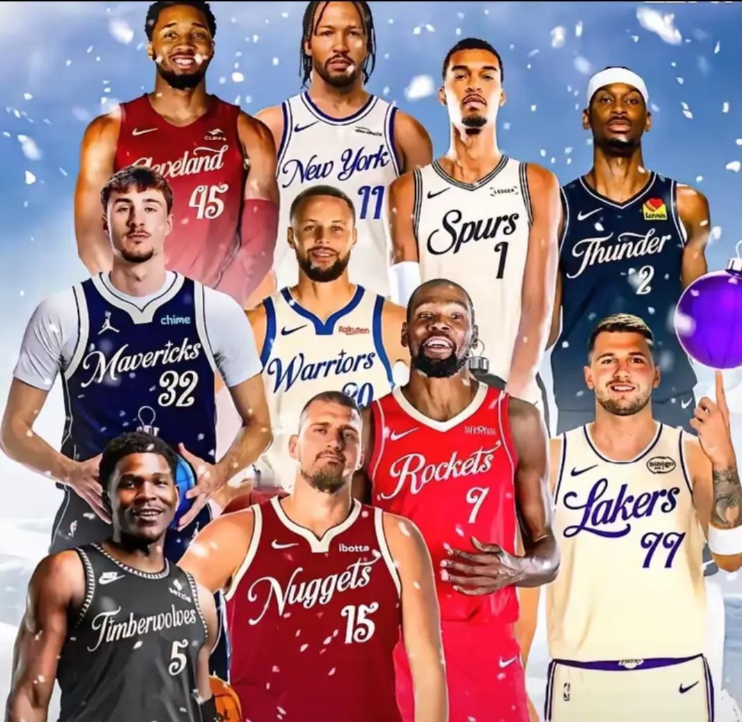 圣诞大战海报没了詹姆斯？
数字告诉你：他还在主宰赛场。
场均25分、7篮板、7助