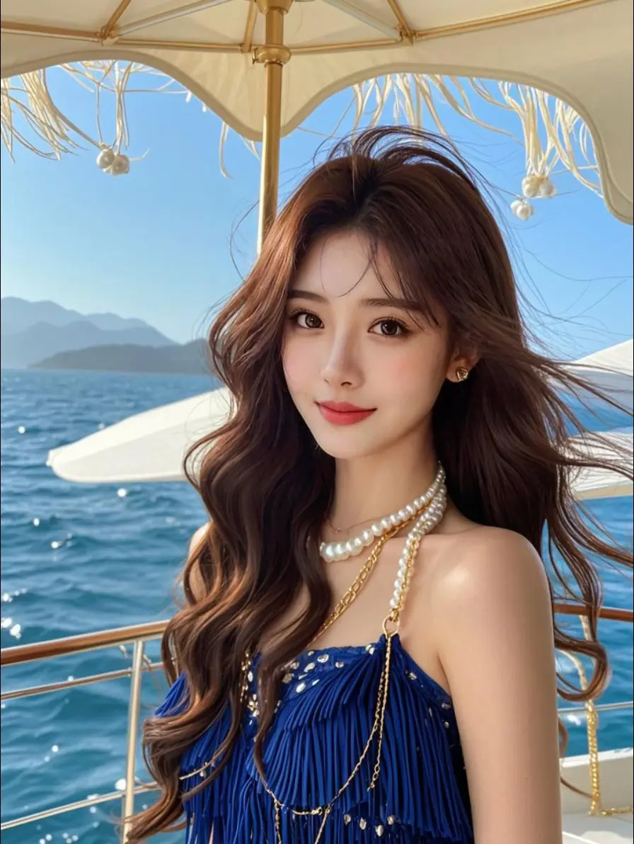 AI游艇御姐风 原来ai写真可以这么美 人生总得有一套ai写真吧 谁拍...