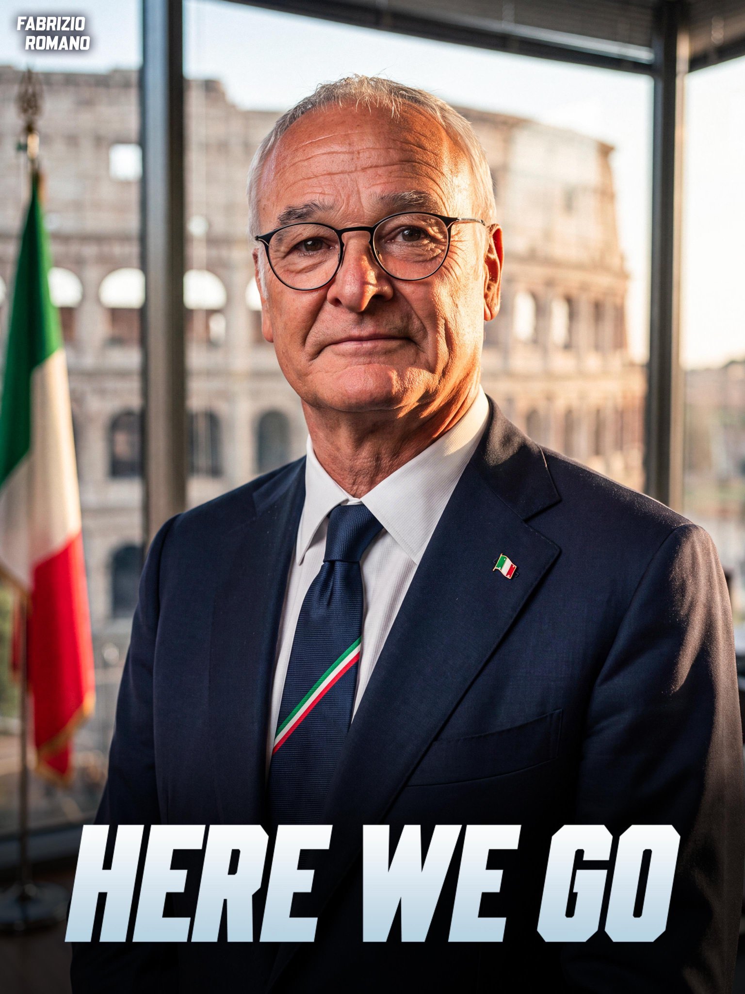 🚨🇮🇹 突发：意大利已任命克劳迪奥·拉尼耶里为新技术总监，事成定局！拉尼耶