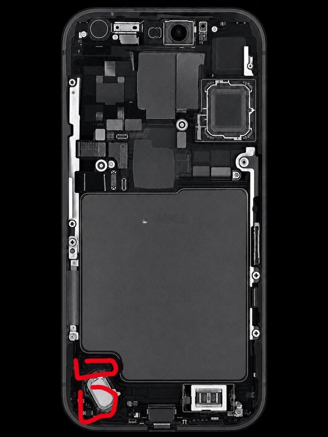 美版iPhone18Pro Max的改卡可能性，从爆光的内部结构图可以看出来，难