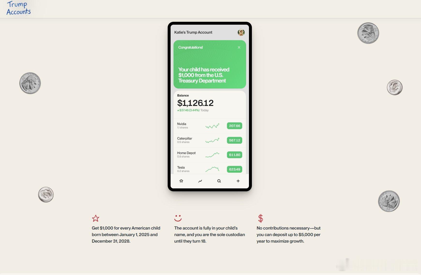 ‼️今天上午 11 点（美国东部时间）：特朗普总统将就“特朗普账户”发表讲话。?
