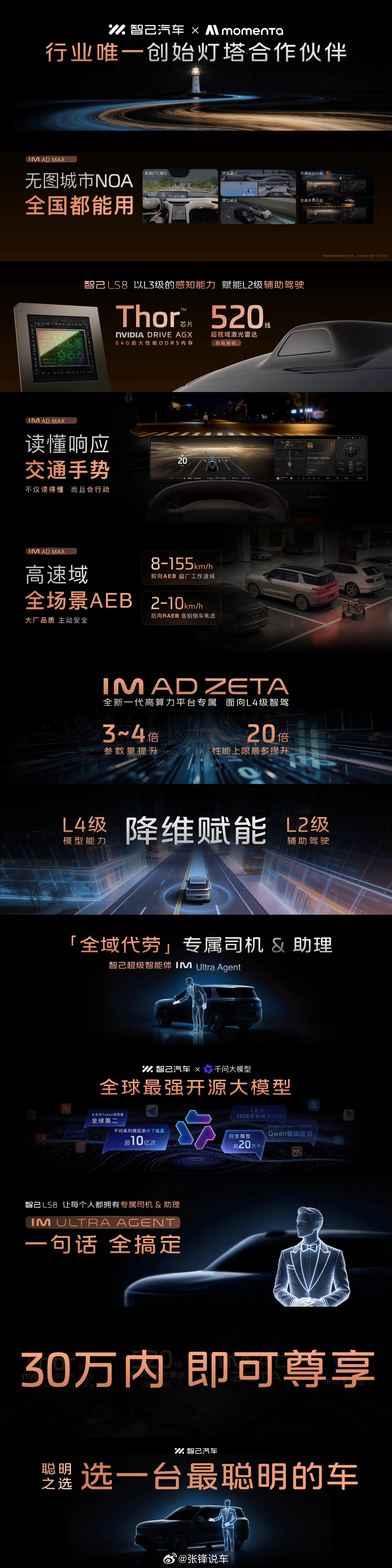 IM AD辅助驾驶全国都能开，全国都好开>行业顶级算力的英伟达Thor芯片满血配