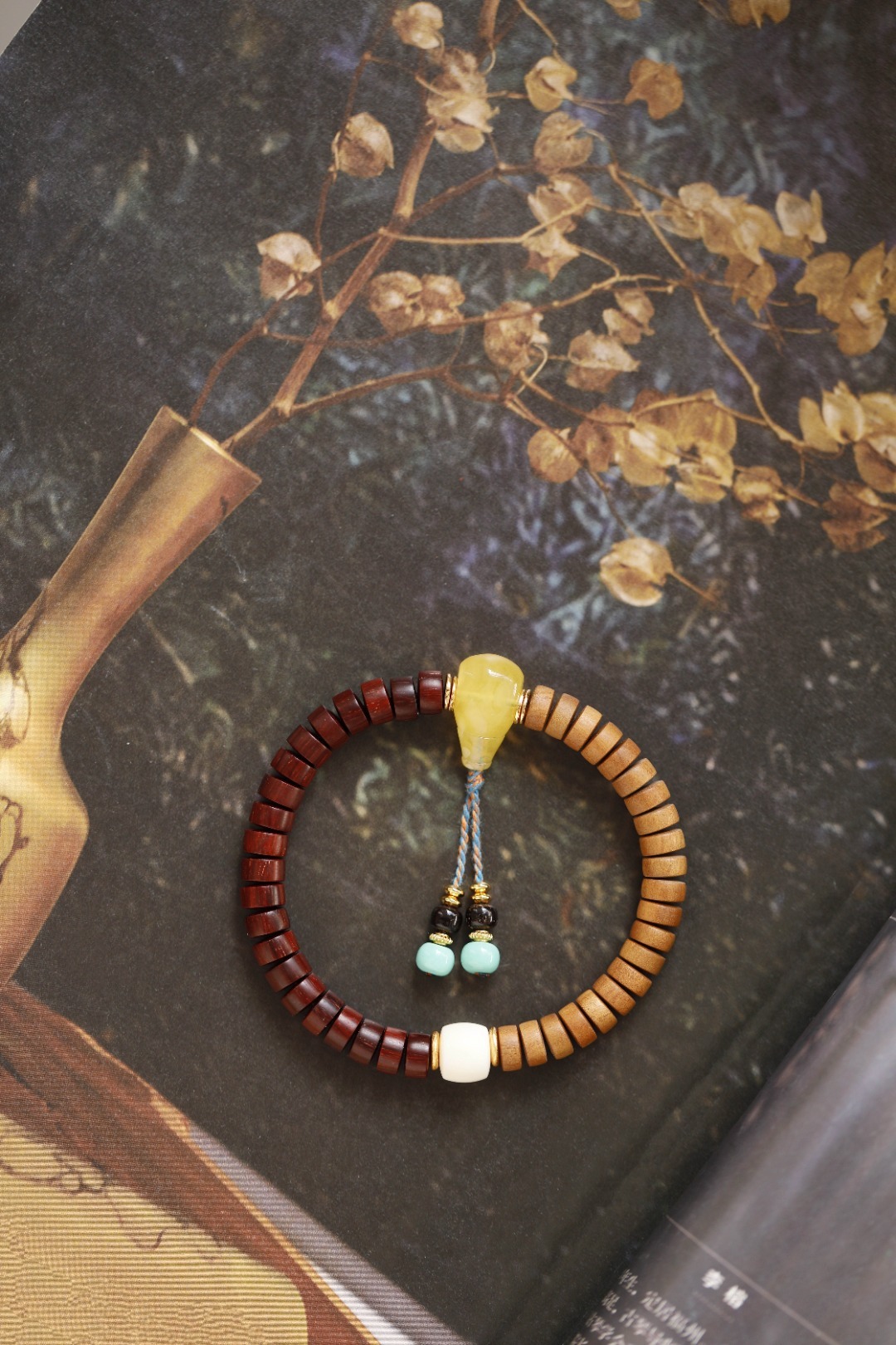 紫檀·老山檀香 原创【畅舒】4x7mm老山檀香气迷人，大自然的馈赠木香，紫檀油润