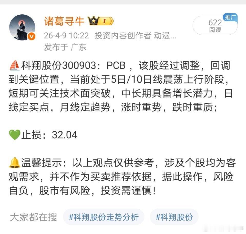 谁还拿着？科翔股份300903📈累计涨超50%