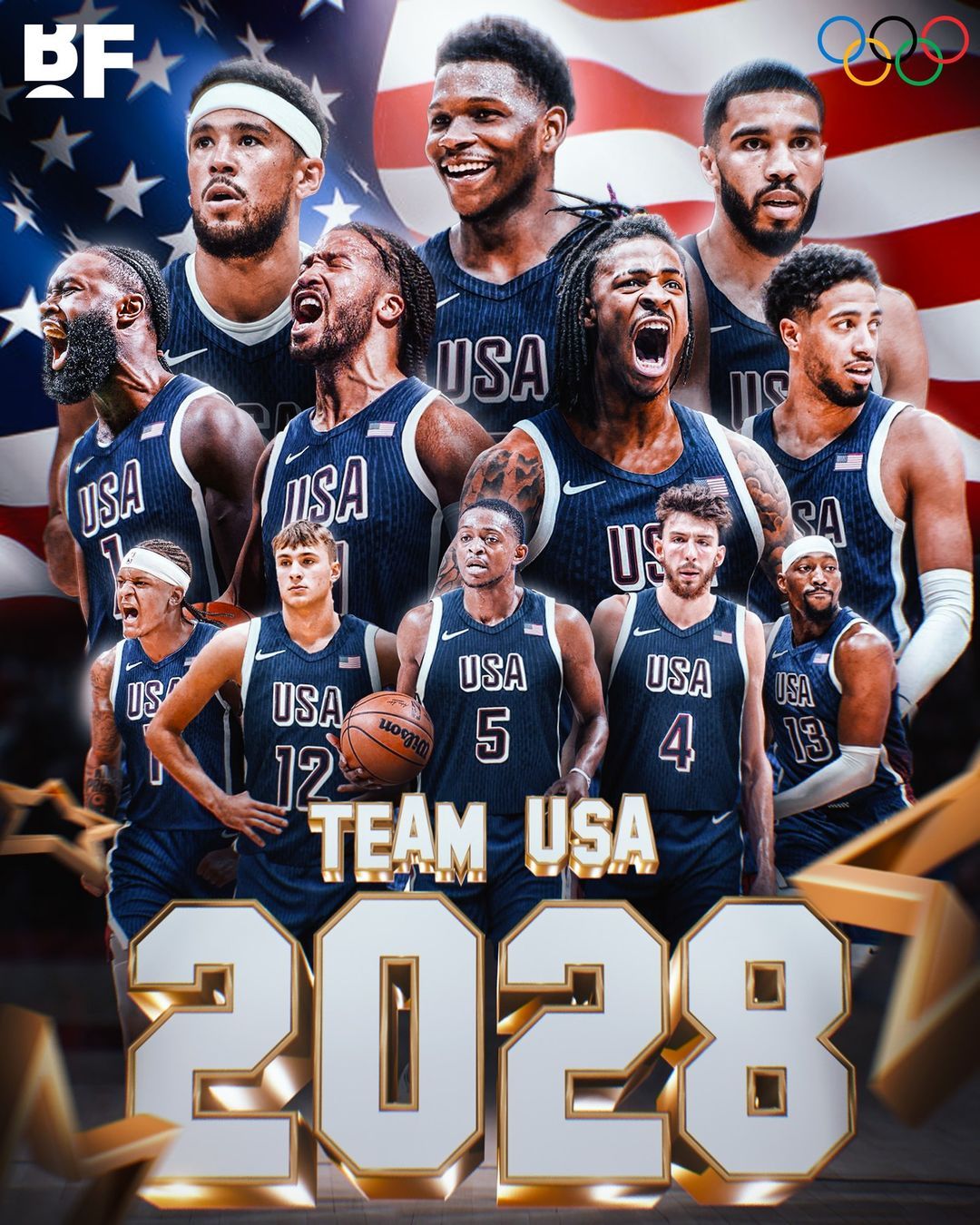 2028美国要这个阵容怎么说[doge][doge]#篮球热力一夏# ​​​