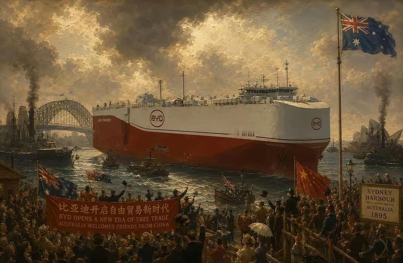看下图是不是有一种列强入侵的感觉？

经过第一轮新能源战争之后，袋鼠国逐渐变成半