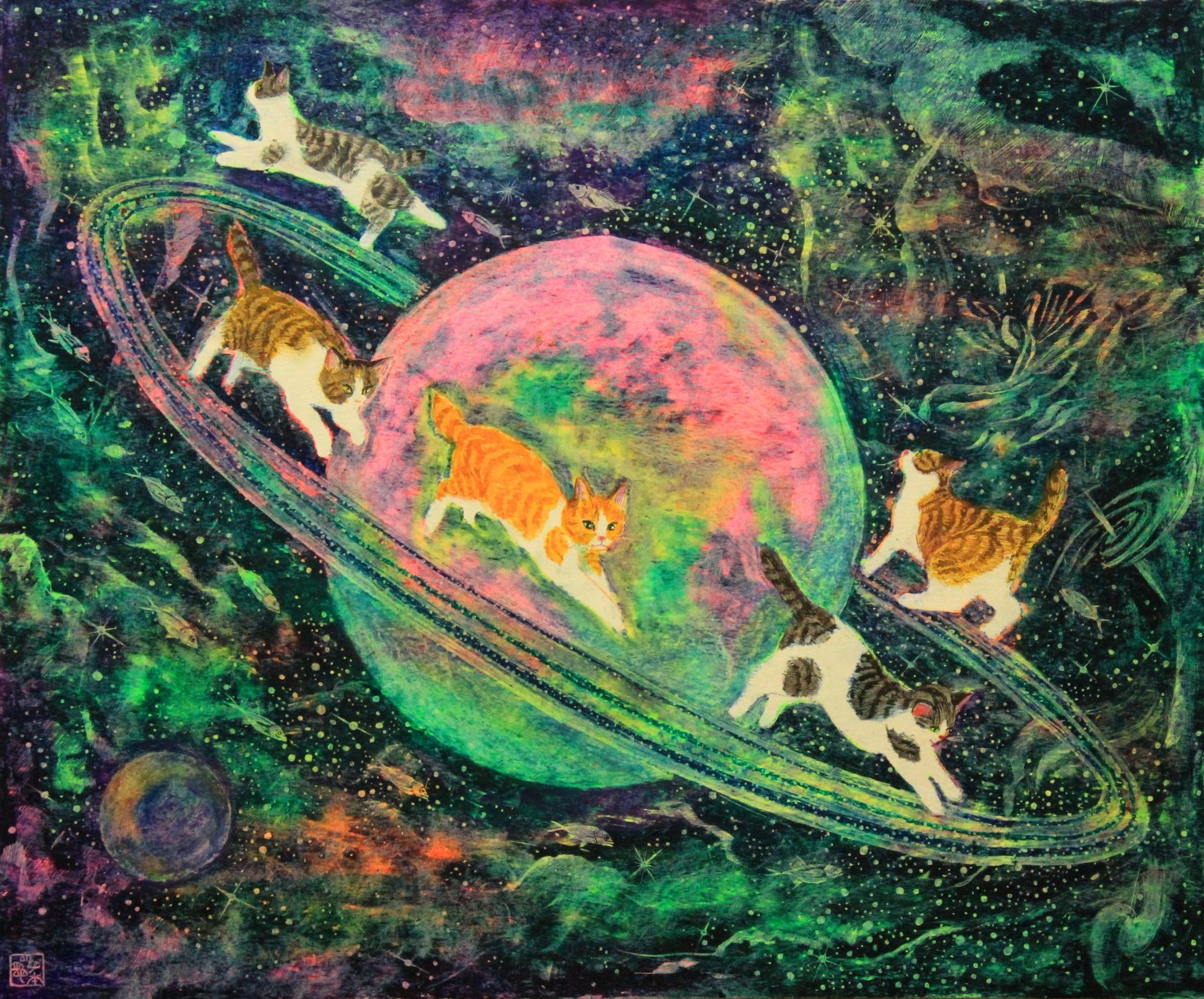 松本亮平老师创作的《星球猫猫》 ​​​