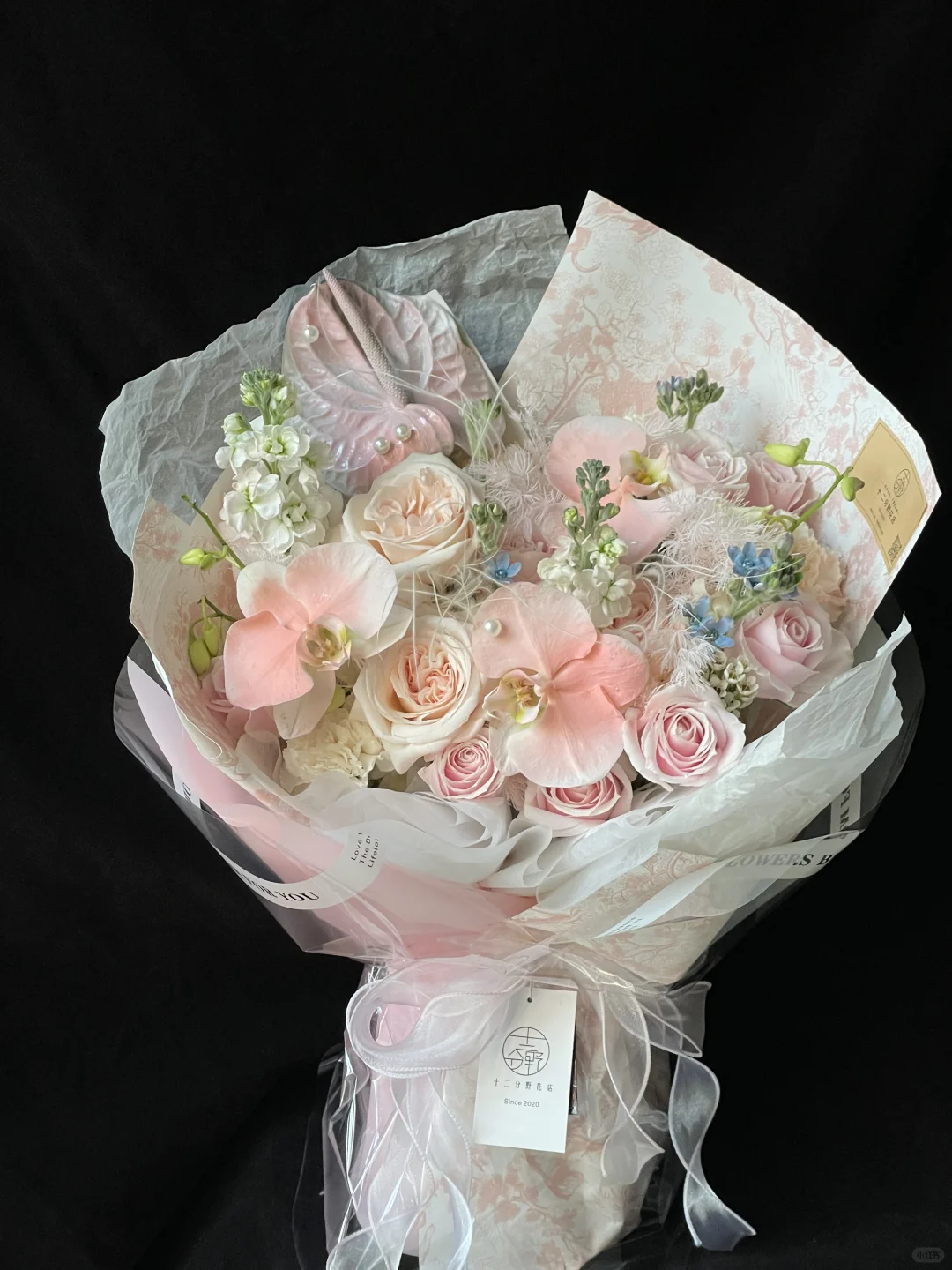 淡粉色玫瑰花束/沈阳花店
