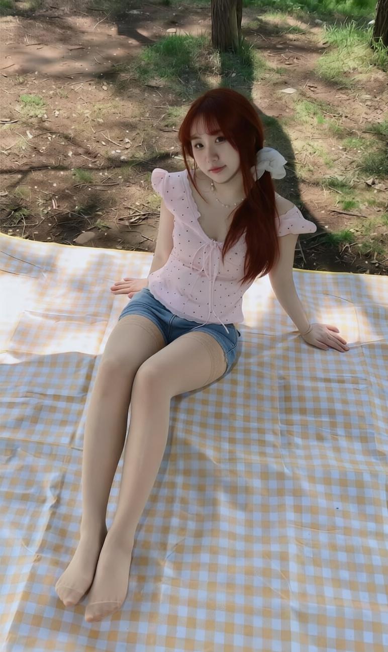 人在画中，
画在人中，
景美人更美[爱慕]
