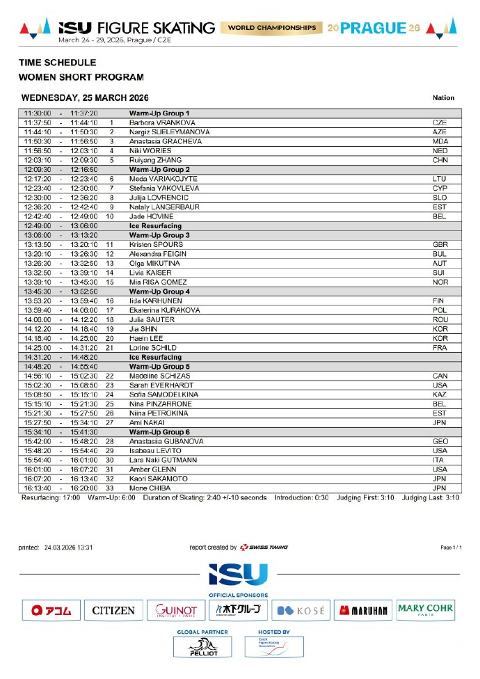 花滑世锦赛张瑞阳第5位登场 2026年世界花样滑冰锦标赛今晚开幕，中国选手张瑞阳
