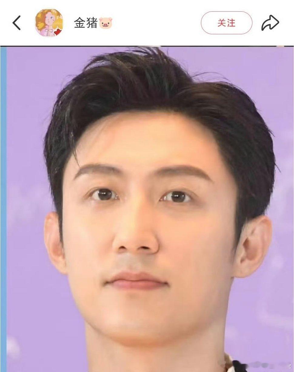 黄景瑜长得好像胡图图的爸爸黄景瑜撞脸《大耳朵图图》胡英俊！方正头型+清澈憨直眼神