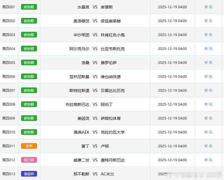 又是杯赛的一天！ 