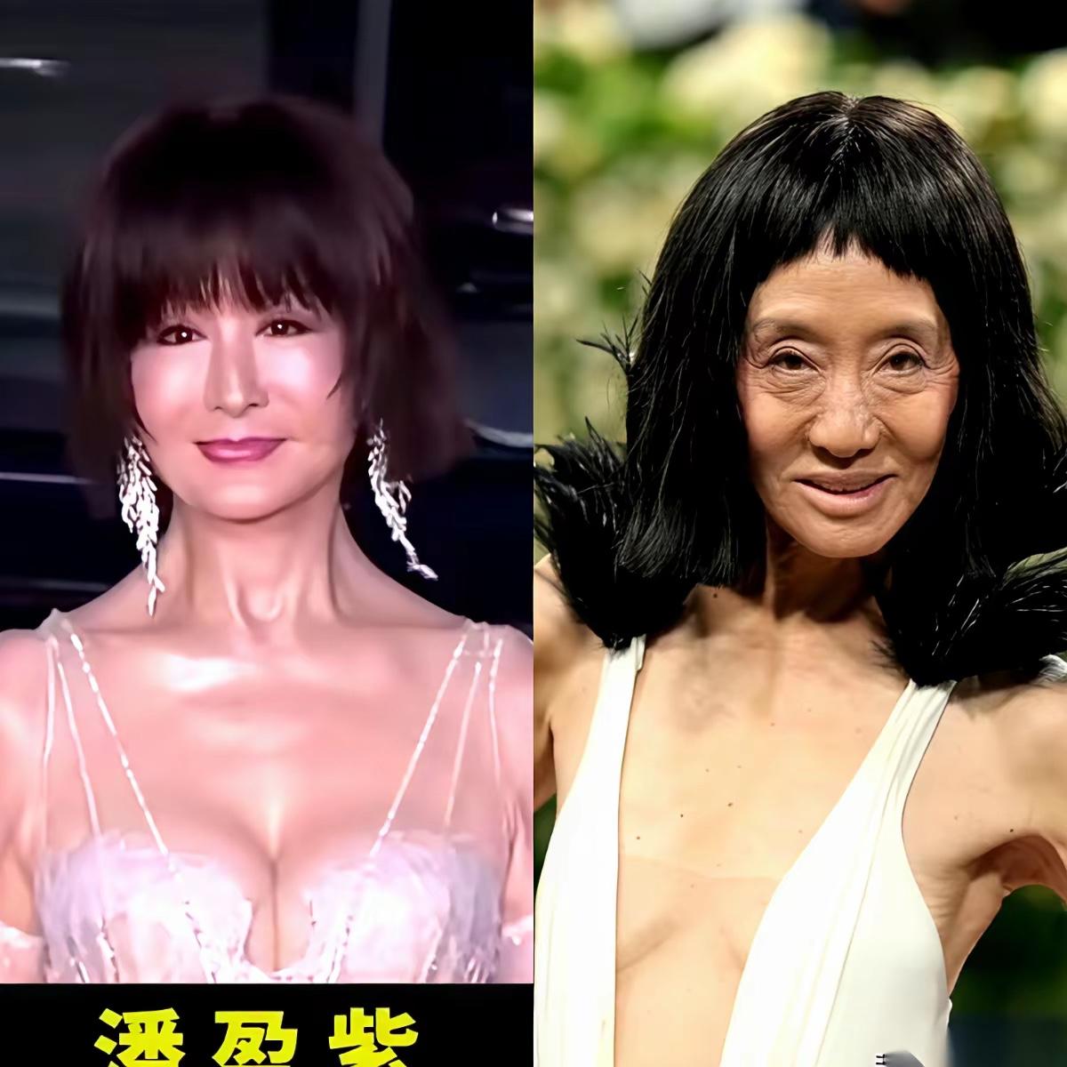 今天刷到一张照片，真的给我干沉默了。
76岁的王薇薇，和将近80岁的潘迎紫。
一