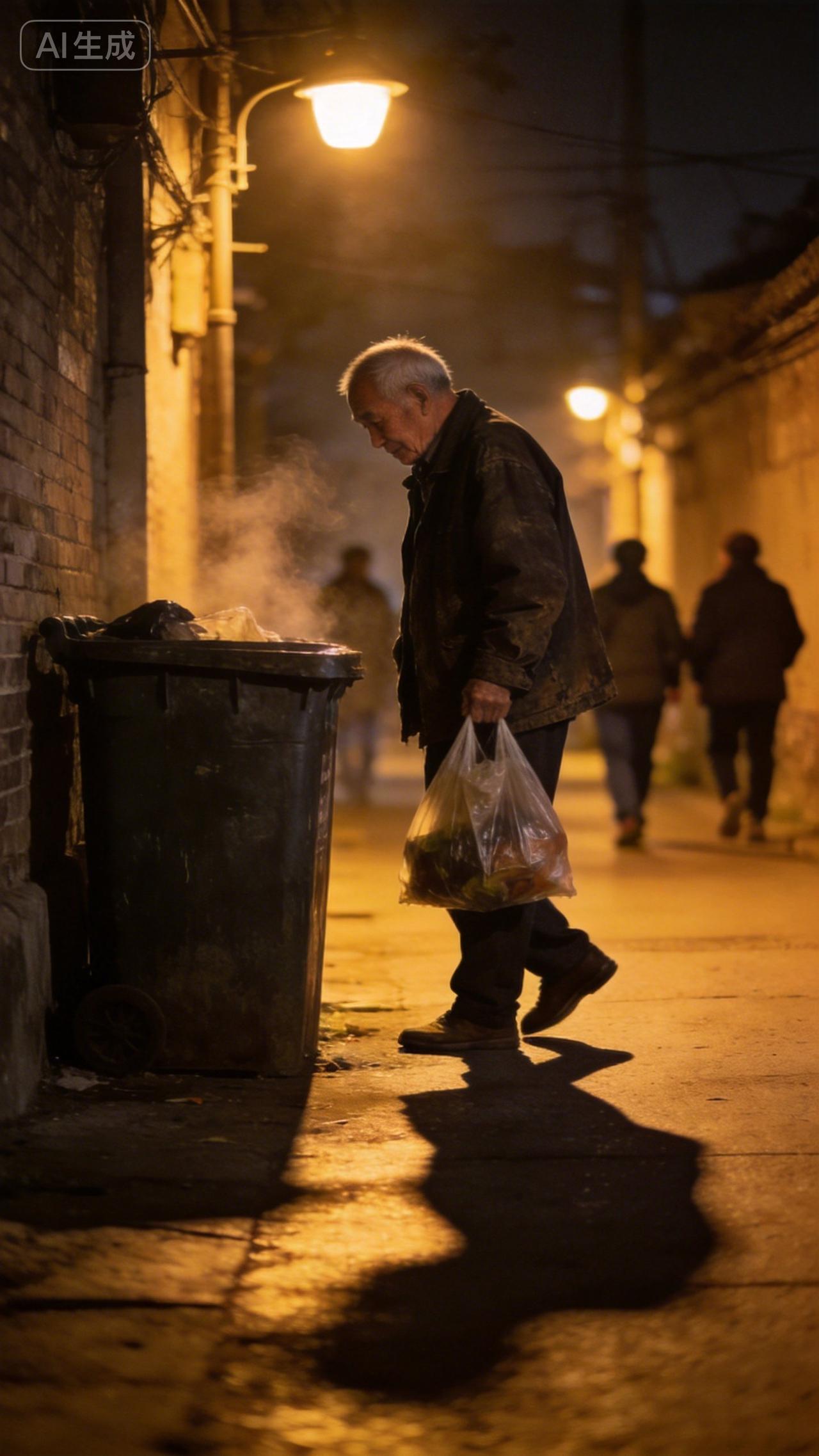 半夜不倒垃圾。老辈人说晚上倒垃圾会倒掉财运。其实有道理，大晚上出门不安全，垃圾放