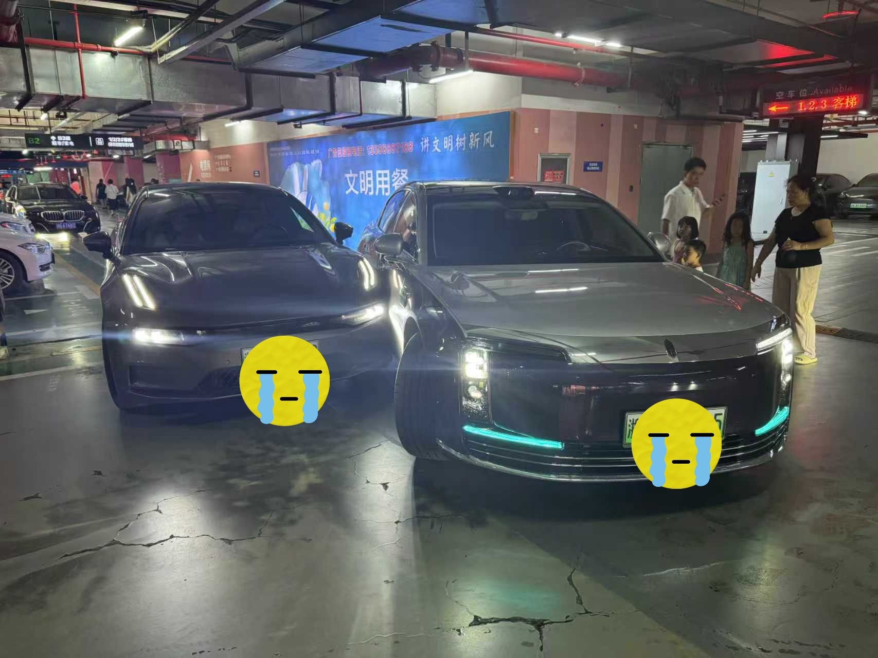 尊界车主自己说他在自动泊车的时候发生了碰撞小蓝灯意味深长啊[doge][doge