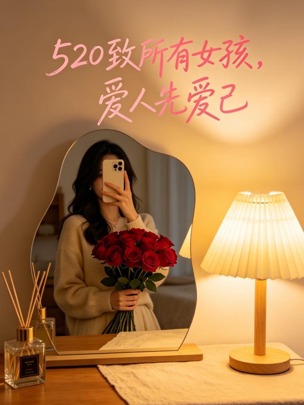 5·20 致所有女孩，爱人先爱己
王尔德说：“爱自己，是终身浪漫的开始。”
🌿