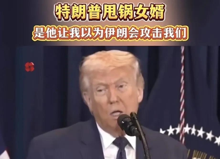 一个女婿半个儿，特朗普不地道啊，这回甩锅给自己的女婿！他表示，根据女婿库什纳告诉