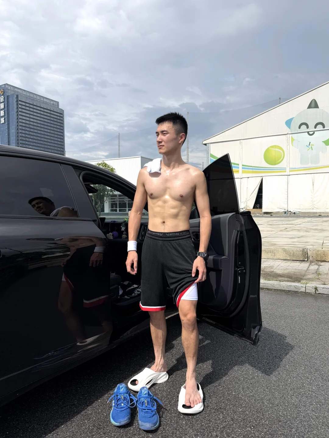 长沙网球弟弟今日陪打结束