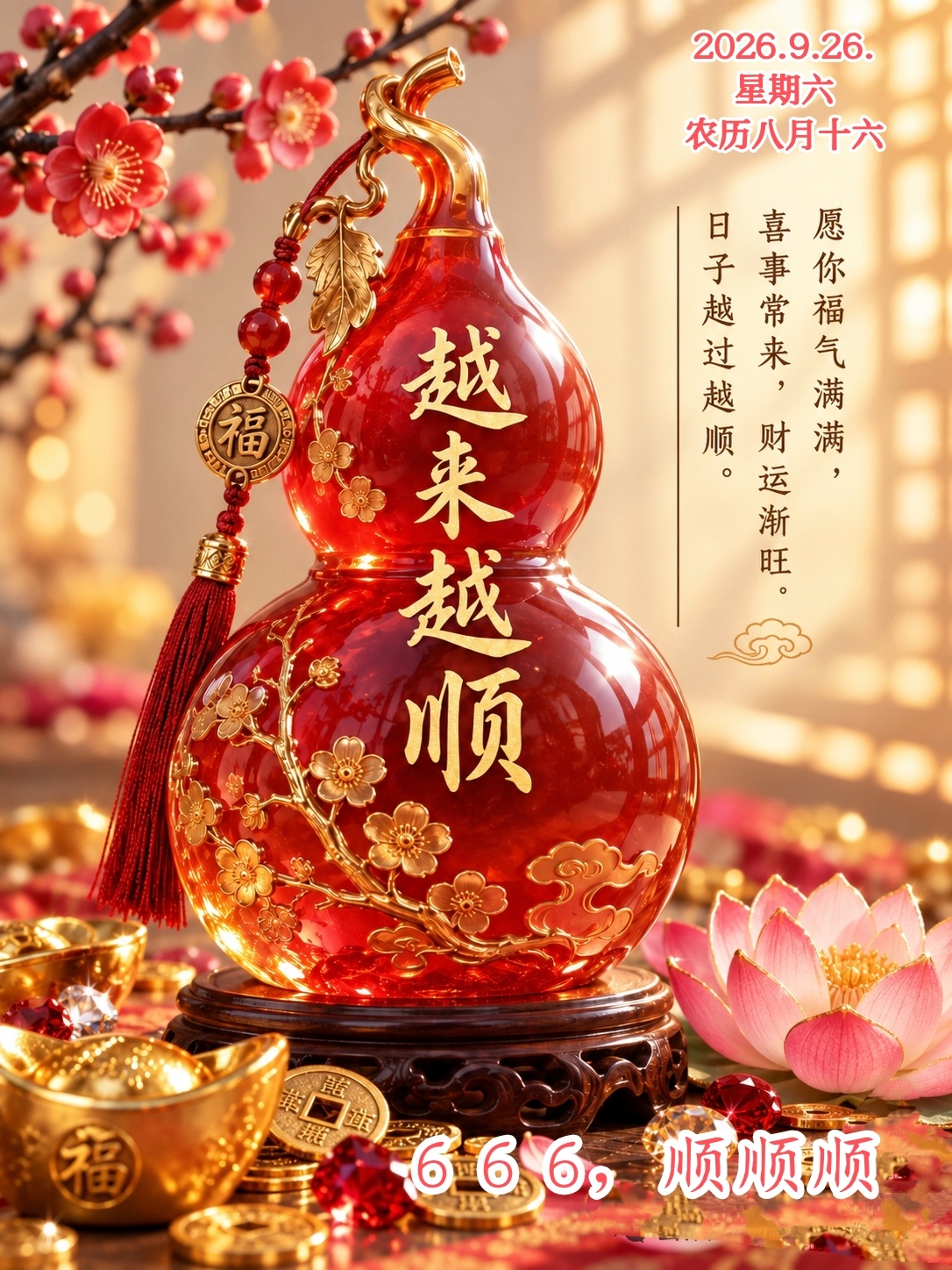 🌹💖万事皆顺遂💝🌷💞²º²⁶/₀₉.26. 八月十六💕🌺周末愉快,