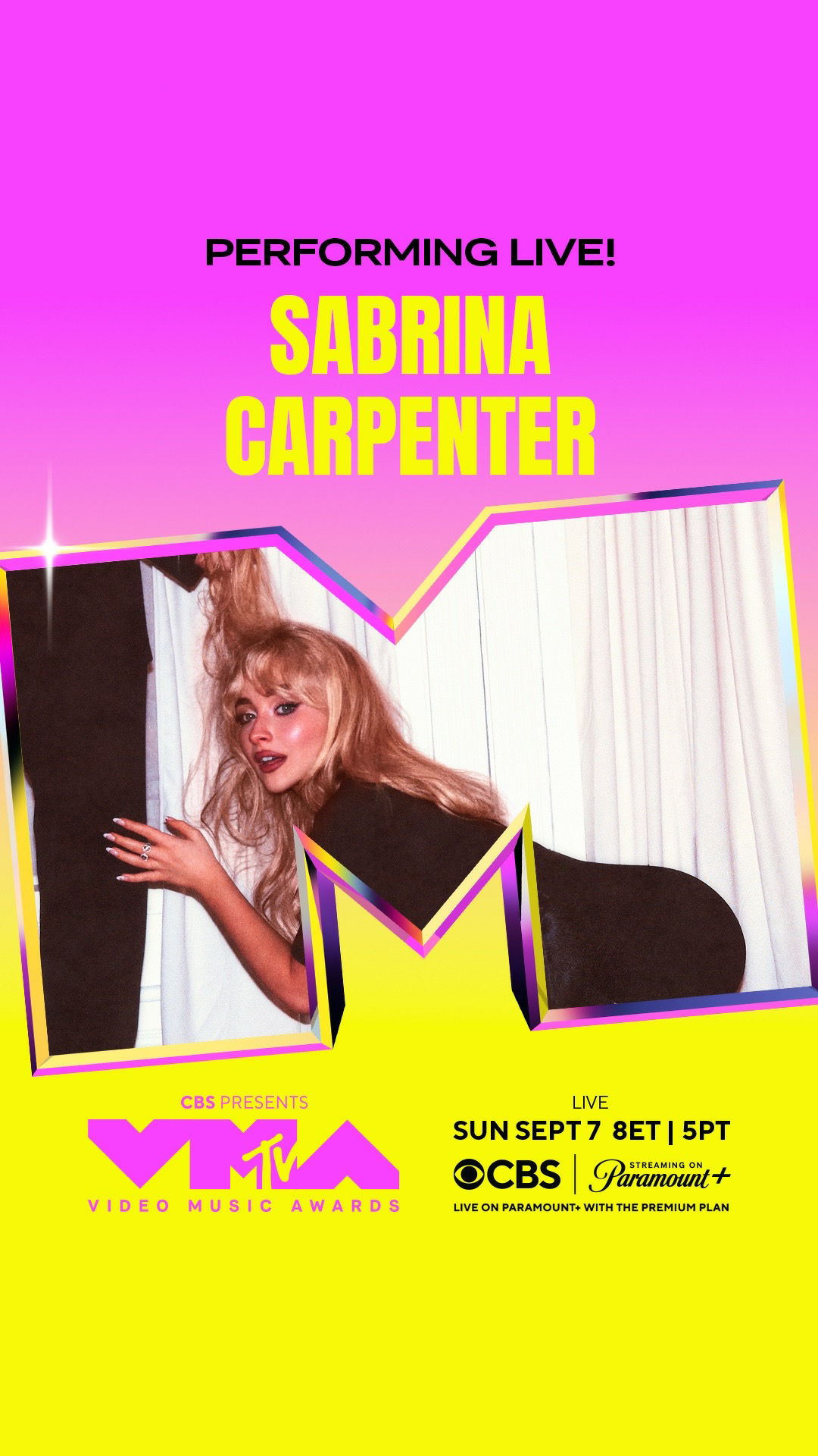 2025年VMA首批表演嘉宾公布！匠妹Sabrina Carpenter、J B