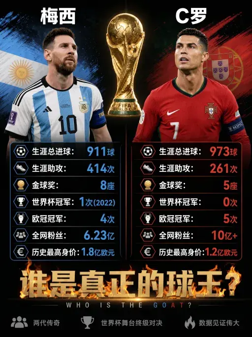 C罗和梅西谁是你心中的GOAT？