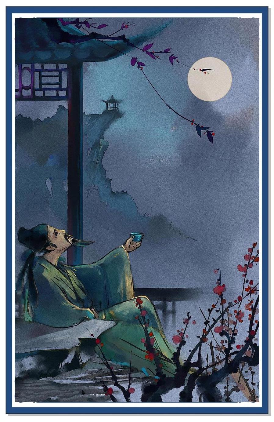 下联：琴书伴暗香

赏析：下联“琴书伴暗香”与上联“诗酒赏明月”相映成趣。上联 