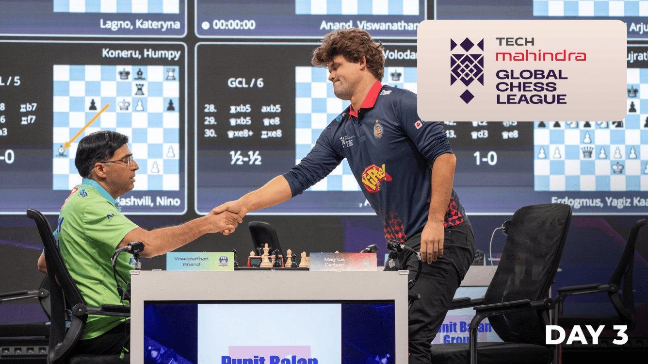 国际象棋 【Tech Mahindra全球国象联赛】第9-12场比赛，阿南德领衔