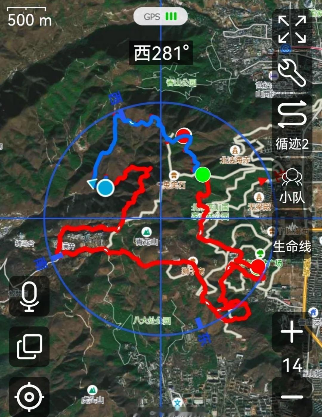 跑匹小马进西山🐎首次挑战徒步画图新玩法
徒步好风景一起去山林吸氧
	
✨ 路线