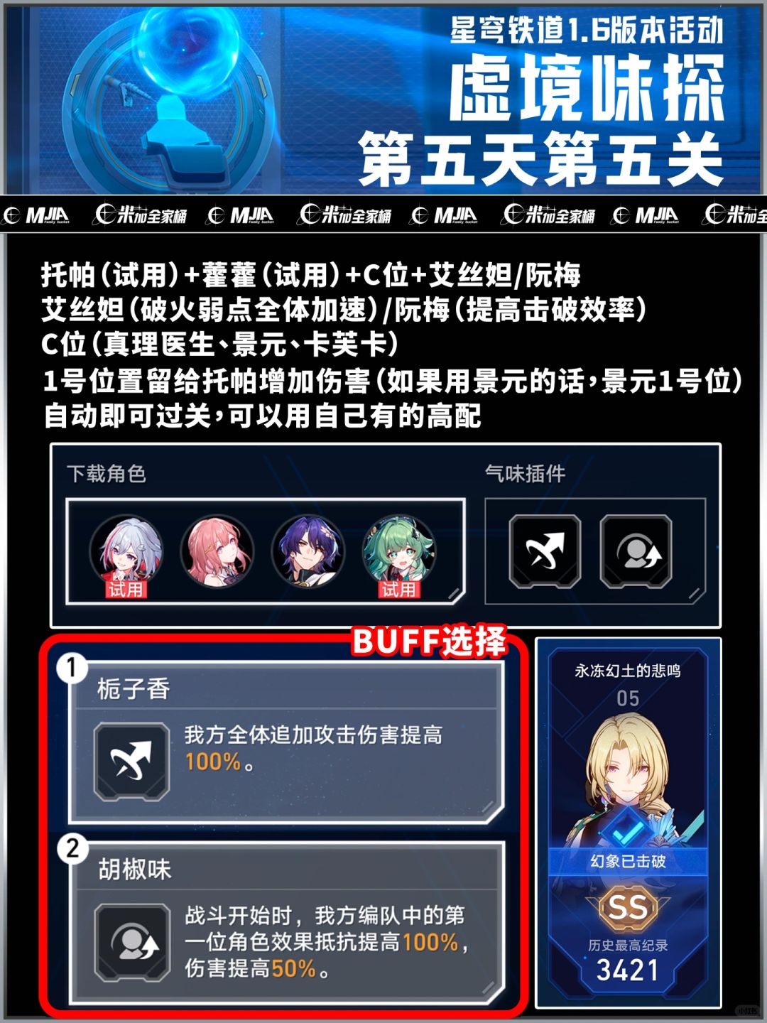 全五关｜虚境味探自动攻略（更完