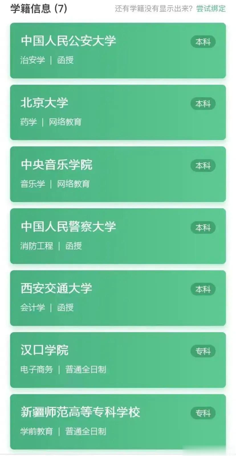 方向错了，再怎么努力都是白费，比如下面这哥们，一口气考了5个本科证明，不是函授，