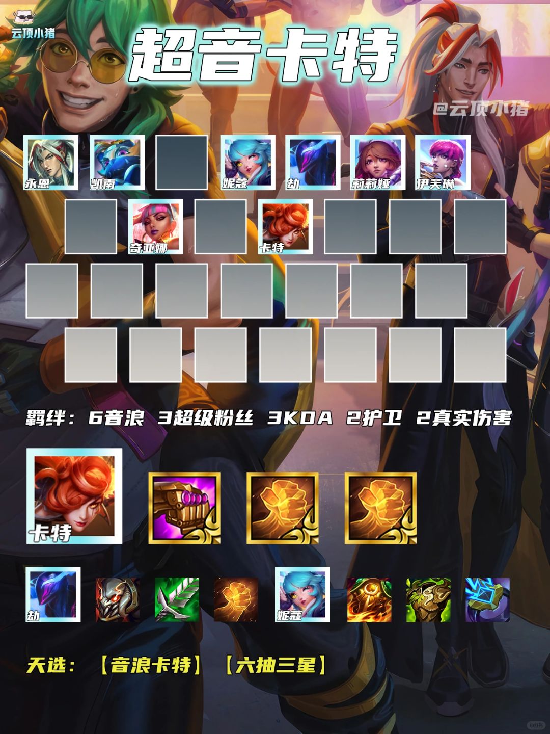 一套无脑上钻！版本之子超音卡特！