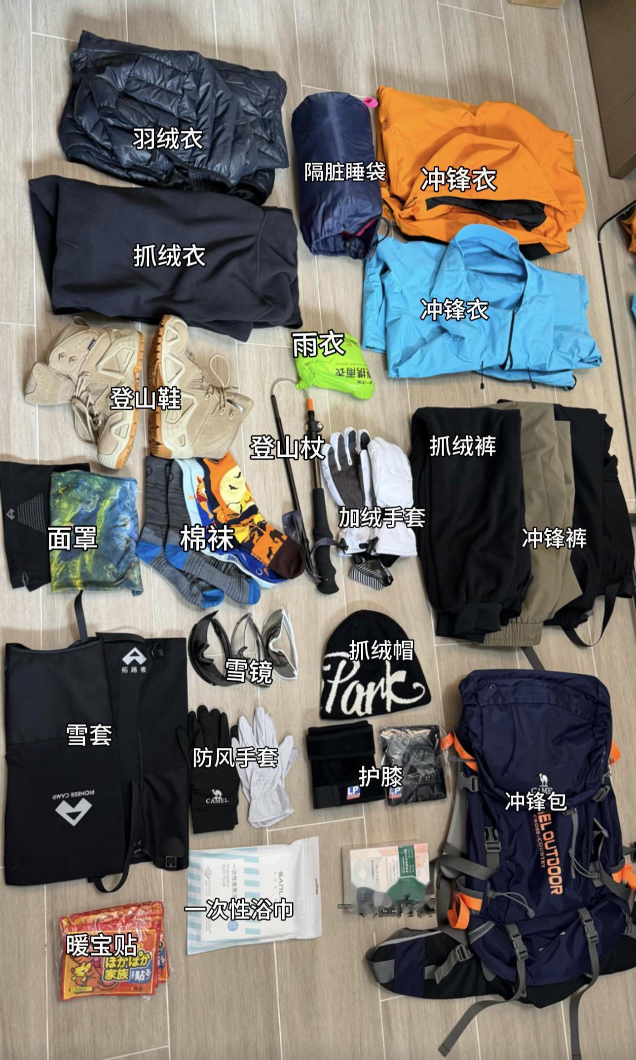 雪山徒步，失联几天。大家记得训练打卡，回来检查作业