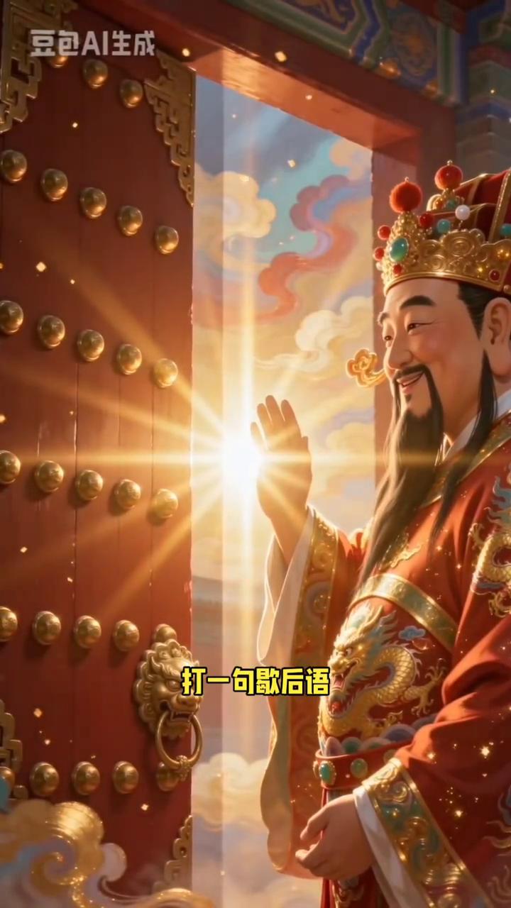 财神上门敲门打一句歇后语。
财神爷敲门，财气到家。