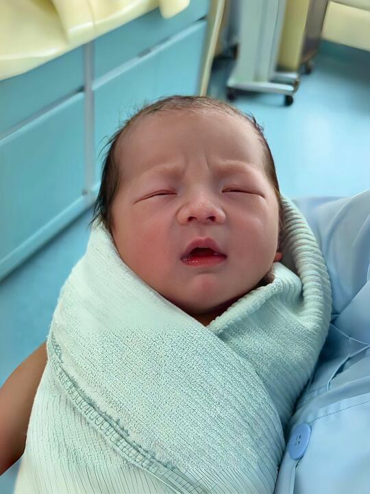 生了6.8斤男孩！才知道原来新生儿如此脆弱！！